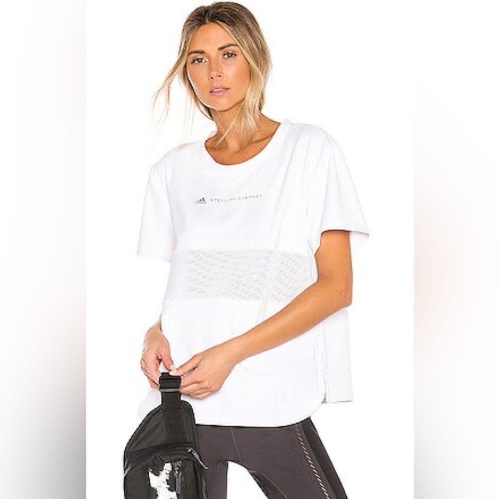 1. Adidas by Stella McCartney Run Loose Tee in White